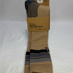 Burton Emblem Midweight Sock - Tan and Black